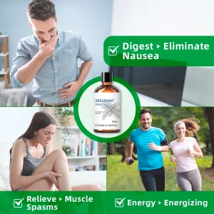 HIQILI Spearmint Vanilla Rose Cinnamon Lemon Essential Oils