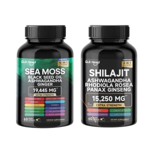 Sea Moss and shilajit Bundle 120 capsules