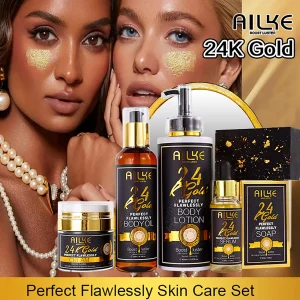 AILKE 24K Glod Flawlessly Skin Care Moisturize, For Women & Men